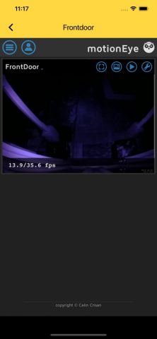 MotionEyeOS Client для iOS — скриншот 2