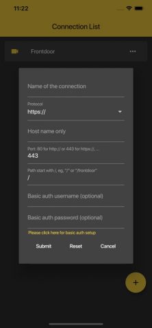 MotionEyeOS Client для iOS — скриншот 4