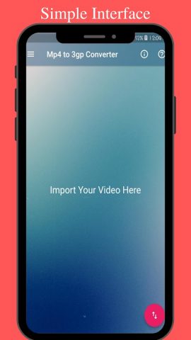Mp4 to 3gp Converter для Android — скриншот 1