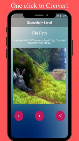 Mp4 to 3gp Converter для Android — скриншот 3
