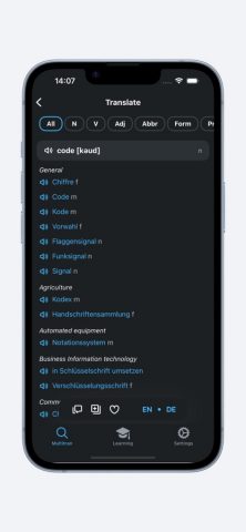 Мультитран для iOS — скриншот 2