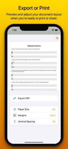 Mustud — Music Theory Sheets для iOS — скриншот 3