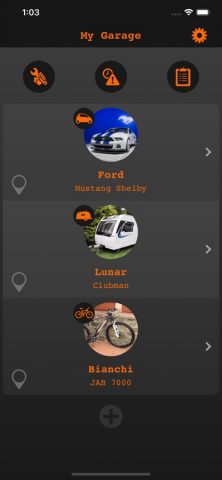 My Garage — Manage Vehicles для iOS — скриншот 1