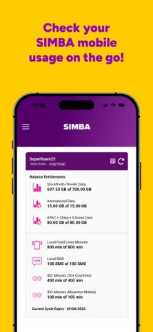 My SIMBA для iOS — скриншот 2