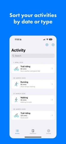 MyActivities для iOS — скриншот 2