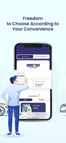 MyChoize-Self Drive Car Rental для iOS — скриншот 2