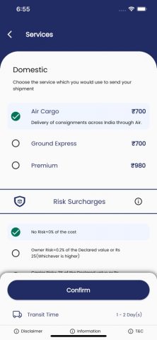 MyDTDC: Book | Send | Track для iOS — скриншот 4