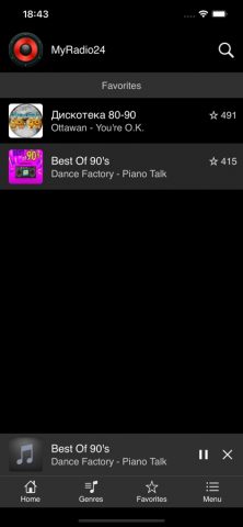 MyRadio24 для iOS — скриншот 4