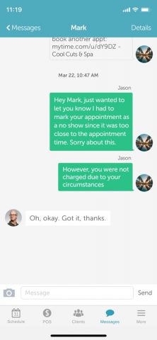 MyTime Scheduler for Merchants для iOS — скриншот 4