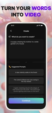 MyVids: Text-to-Video AI для iOS — скриншот 3
