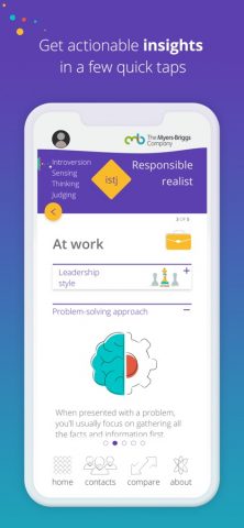 Myers-Briggs для iOS — скриншот 3