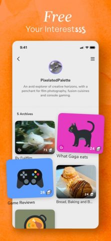 Mysc. — Notes, Posts, Space для iOS — скриншот 3