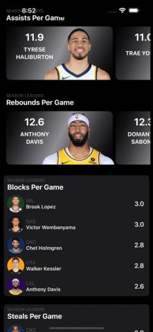 NBA Standings для iOS — скриншот 2