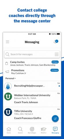 NCSA Athletic Recruiting для iOS — скриншот 3