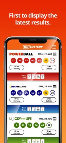NH Lottery Numbers для iOS — скриншот 1