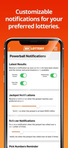 NH Lottery Numbers для iOS — скриншот 5
