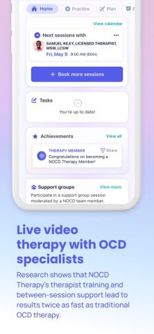 NOCD: OCD Therapy and Tools для iOS — скриншот 3