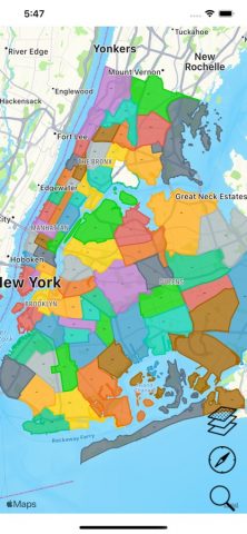 NYC Precinct Map для iOS — скриншот 1