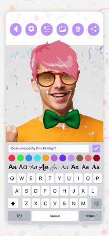 Наклейки на лицо для iOS — скриншот 3