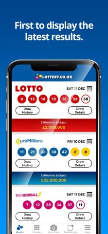 National Lottery Results для iOS — скриншот 1