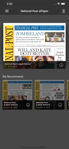 National Post ePaper для iOS — скриншот 1
