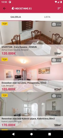 Nekretnine.rs для Android — скриншот 3