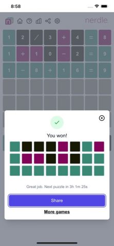 Nerdle для iOS — скриншот 2