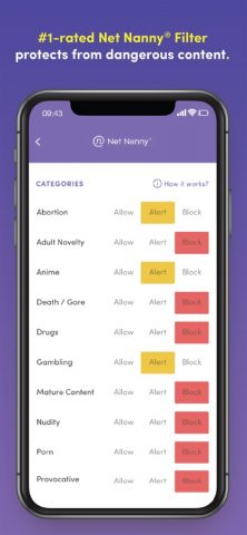Net Nanny Parental Control App для iOS — скриншот 5