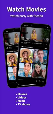 Netflix & YouTube watch party для iOS — скриншот 1