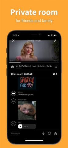 Netflix & YouTube watch party для iOS — скриншот 5