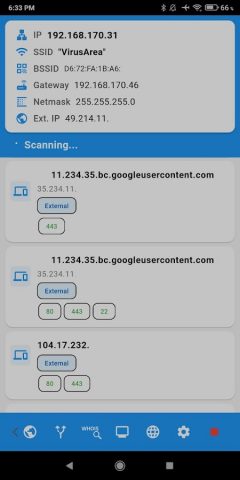 Network IP Scanner для Android — скриншот 3