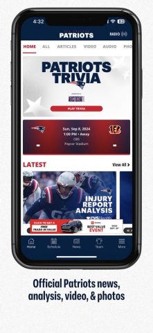 New England Patriots для iOS — скриншот 3