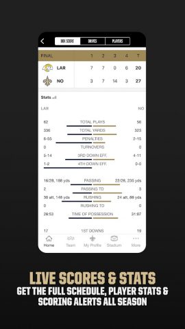 New Orleans Saints Mobile для Android — скриншот 2