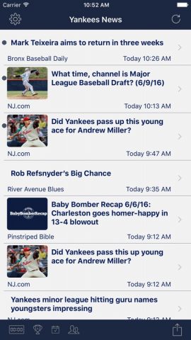 New York Baseball — Yankees для iOS — скриншот 1