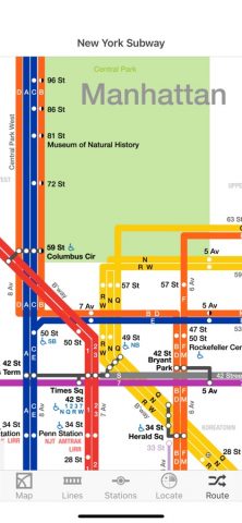New York City Subway для iOS — скриншот 4