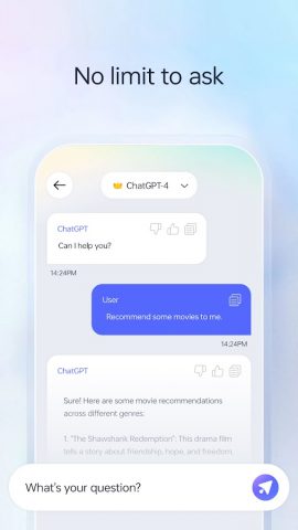 Next AI — No limit to ask для Android — скриншот 1