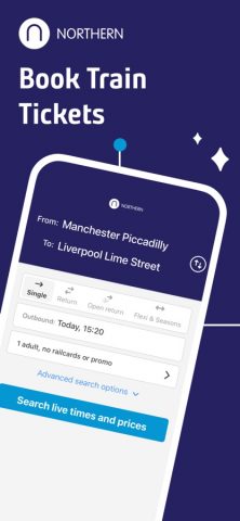 Northern Train Tickets & Times для iOS — скриншот 1