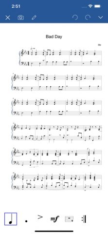 Notation Pad — Ноты композитор для iOS — скриншот 1