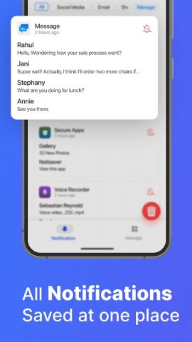 Notification Manager: Notisave для Android — скриншот 2