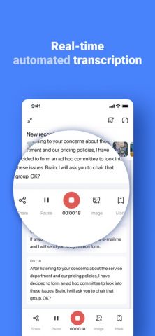 Notta Transcribe Voice to Text для iOS — скриншот 1