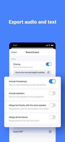 Notta Transcribe Voice to Text для iOS — скриншот 5