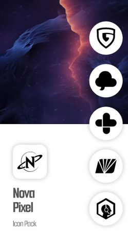 Nova Pixel Icon Pack для Android — скриншот 1