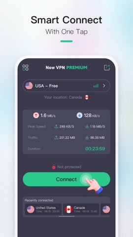 Now VPN — Fast Secure Proxy для Android — скриншот 2