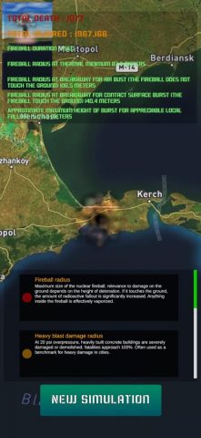 Nuke Simulator 2024 для iOS — скриншот 1