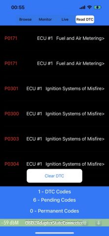 OBDII Scanner ELM327 OBD2 для iOS — скриншот 5