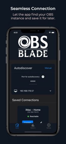 OBS Blade для iOS — скриншот 1