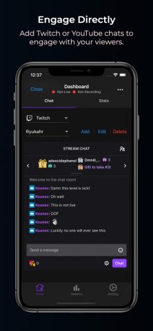 OBS Blade для iOS — скриншот 3