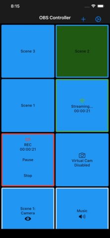 OBS Controller для iOS — скриншот 1