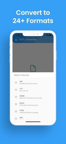 ODT Конвертер, ODT в WORD для iOS — скриншот 3