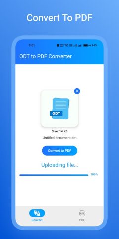 ODT to PDF Converter для Android — скриншот 2
